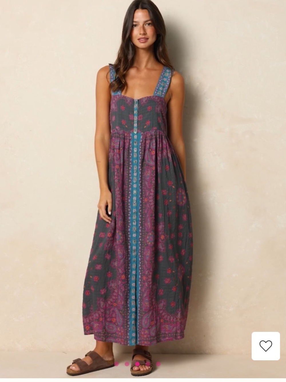 Natural Life Lucy Maxi Dress XXL worn once Brimfield Bandana - Picture 3 of 7